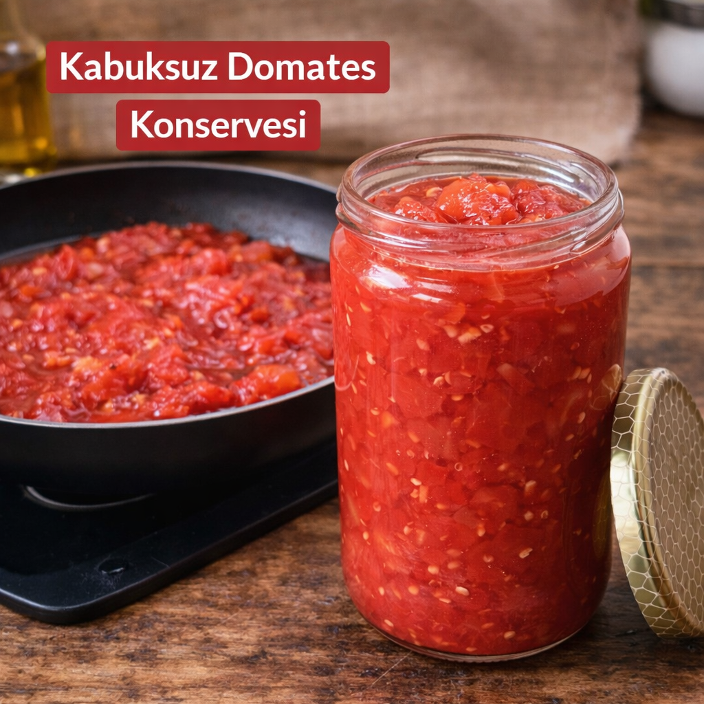KABUKSUZ DOMATES KONSERVESİ