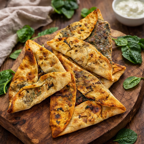 Hatay Usulü Ispanaklı Üçgen Börek