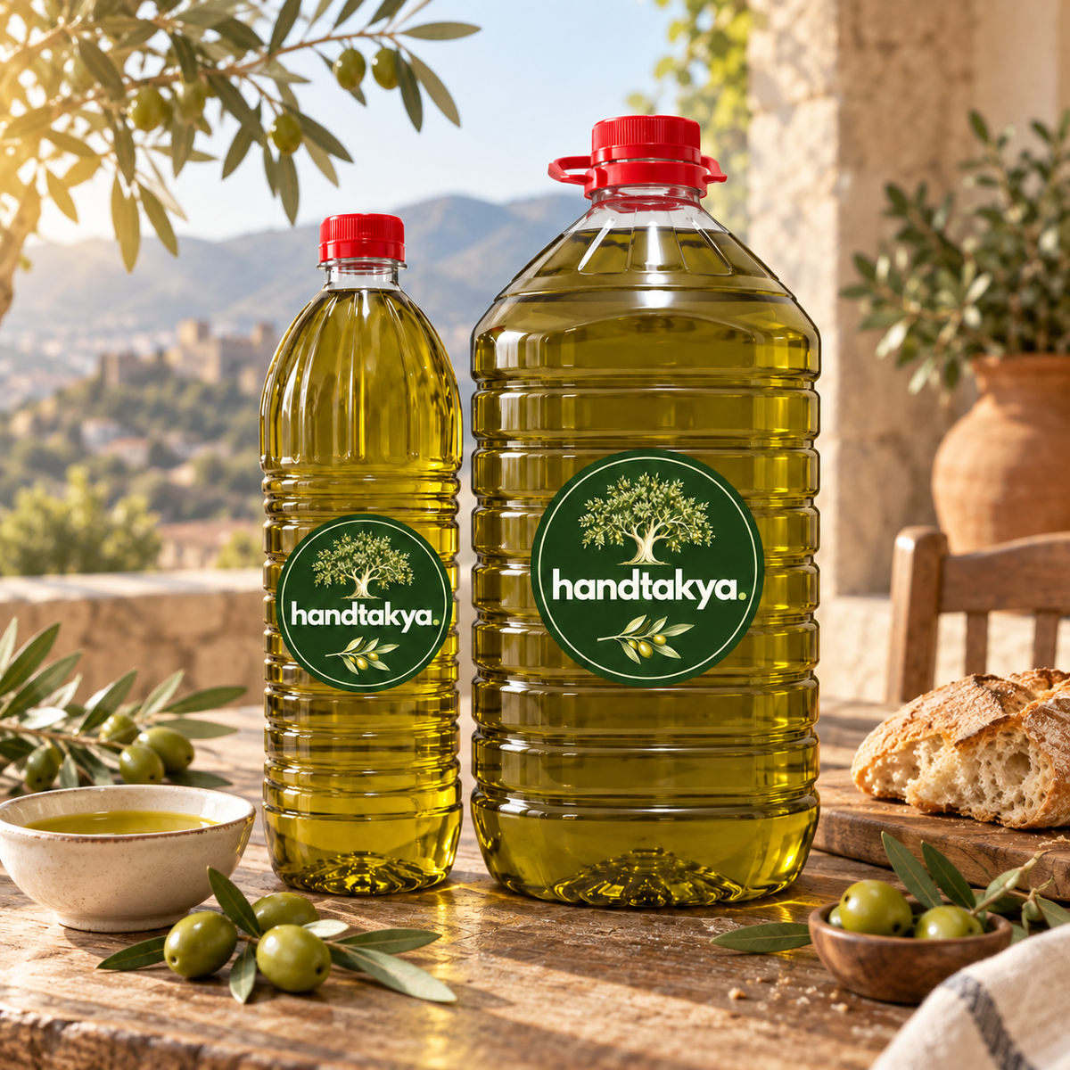Hatay Naturel Soğuk Sıkım Zeytinyağı - Pet Şişe