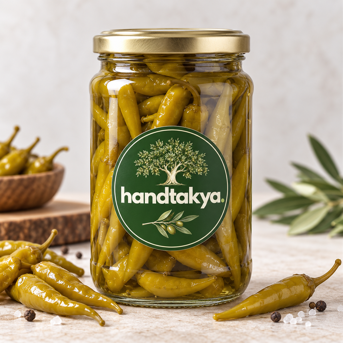 Hatay Usulü Köy Biberi Turşusu - 600 GRAM
