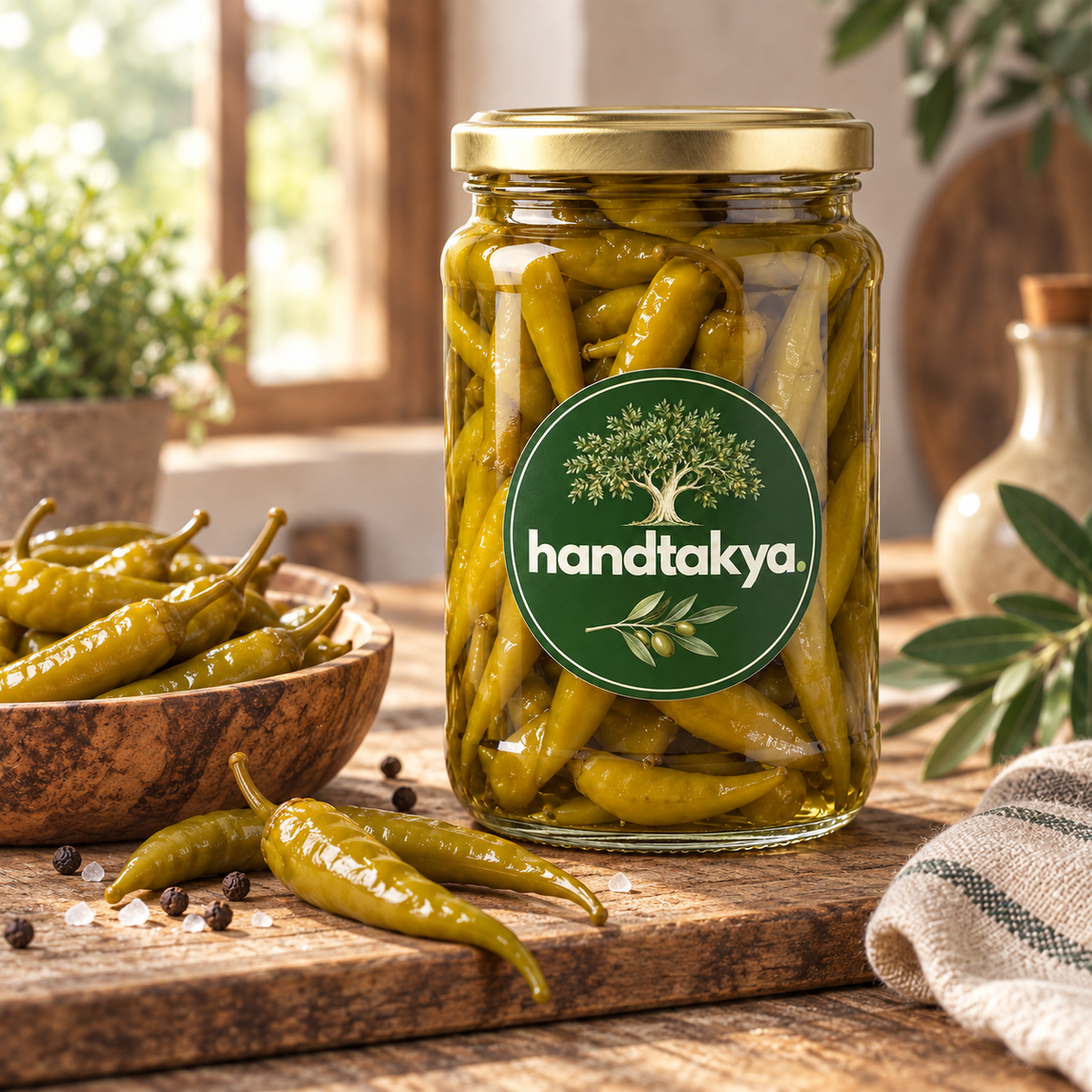 Hatay Usulü Köy Biberi Turşusu - 600 GRAM